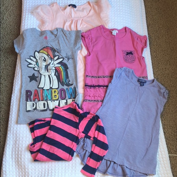 Other - Bundle of girls size 6 and 7 shirts.